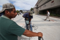 Lunes 2 de enero. Obras del Parque Central.