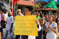Miércoles 17 de mayo del 2017. Tuxtla Gutiérrez. La caminata de la JORNADA DE ORGULLO Y DIGNIDAD LGBTTTI CHIAPAS 2017 inicia en el poniente de la capital de Chiapas