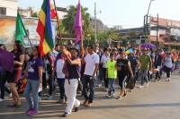 Miércoles 17 de mayo del 2017. Tuxtla Gutiérrez. La caminata de la JORNADA DE ORGULLO Y DIGNIDAD LGBTTTI CHIAPAS 2017 inicia en el poniente de la capital de Chiapas