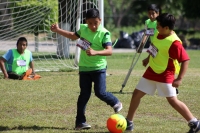 Viernes 18 de agosto del 2017. Tuxtla Gutiérrez. El Centro de Rehabilitación Infantil Teletón de la capital de Chiapas realiza esta mañana la mini olimpiada donde participan los niños junto con los voluntarios del Club Amigos en actividades que incentivan