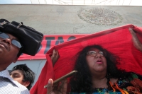Martes 20 de marzo del 2018. Tuxtla Gutiérrez. Militantes de la ONPP continúan protestando para exigir la liberación de sus presos en Chiapas.