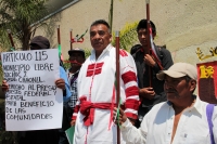 Martes 20 de marzo del 2018. Tuxtla Gutiérrez. Comunidades de Oxchuc piden que termine la violencia por los problemas electorales en esa localidad tsental de Chiapas