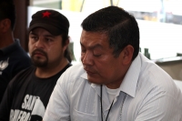 Lunes 2 de marzo  del 2015. Tuxtla Gutiérrez. Fray Blas Alvarado Jiménez, párroco de  San Dionisio y coordinador regional Chiapas-Tabasco de la Liga mexicana para la defensa de los Derechos Humanos (LIMEDDH- Coordinación Chiapas y Tabasco), habla sobre la