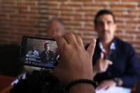 Jueves 9 de noviembre del 2017. Tuxtla Gutiérrez. Paco Rojas Toledo denuncia la persecución polí­tica al ser nuevamente demandado legalmente.