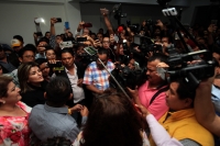 Miércoles 24 de enero del 2018. Tuxtla Gutiérrez. El PAN; PRD y Movimiento Ciudadano, conforman el frente registrado esta noche ante el Instituto de Elecciones y  Participación ciudadana momentos antes de que concluya el plazo del registro de Convenios