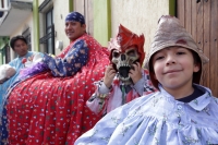 Lunes 2e de septiembre del 2014. San Cristóbal de las Casas. Los personajes y danzantes se encuentran en el Llamado de los Festejos de la Señora de la Merced.