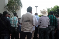 Viernes 4 de septiembre del 2020. Tuxtla Gutiérrez. Indígenas del municipio de Pantelho, protestan afuera del Tribunal de Justicia pidiendo la liberación del presidente municipal de esta localidad del sureste de México.