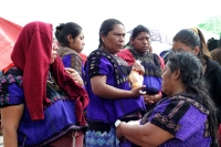 Viernes 23 de noviembre del 2018. Los niños desplazados de Chiapas durante la caravana ««Pies Cansados»» en el tramo carretero entre San Cristóbal de las Casas y Tuxtla Gutiérrrez