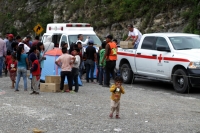 Viernes 23 de noviembre del 2018. Los niños desplazados de Chiapas durante la caravana ««Pies Cansados»» en el tramo carretero entre San Cristóbal de las Casas y Tuxtla Gutiérrrez