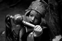 Jueves 4 de enero del 2018. Chiapa de Corzo. La Misa del Niño Parachico.  Los niños visten el traje tradicional en esta mañana reafirmando la convicción de continuar con las costumbres y ritos tradicionales de esta localidad de la ribera del Grijalva