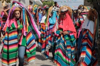Jueves 18 de enero del 2018. Suchiapa. Las mujeres danzantes de Suchiapa. La participación de las jóvenes dentro de las danzas tradicionales de la comunidad es visible cada año cuando portan los vistosos trajes festivos del Parachico y el Torito en las