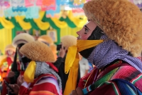 Lunes 15 de enero del 2018. Chiapa de Corzo. Los Parachicos inician el recorrido tradicional esta mañana en la Fiesta Grande de Enero...