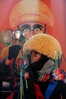 Lunes 15 de enero del 2018. Chiapa de Corzo. Los Parachicos inician el recorrido tradicional esta mañana en la Fiesta Grande de Enero...