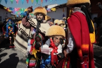 Lunes 15 de enero del 2018. Chiapa de Corzo. Los Parachicos inician el recorrido tradicional esta mañana en la Fiesta Grande de Enero...
