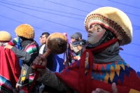 Lunes 15 de enero del 2018. Chiapa de Corzo. Los Parachicos inician el recorrido tradicional esta mañana en la Fiesta Grande de Enero...