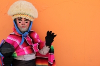 Lunes 15 de enero del 2018. Chiapa de Corzo. Los Parachicos inician el recorrido tradicional esta mañana en la Fiesta Grande de Enero...