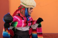 Lunes 15 de enero del 2018. Chiapa de Corzo. Los Parachicos inician el recorrido tradicional esta mañana en la Fiesta Grande de Enero...