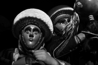 Lunes 15 de enero del 2018. Chiapa de Corzo. Los Parachicos inician el recorrido tradicional esta mañana en la Fiesta Grande de Enero...