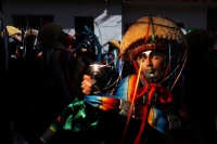 Parachicos durante la Fiesta Grande de Enero.