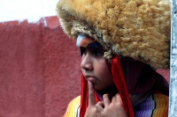 Viernes 4 de enero del 2018. Chiapa de Corzo. Durante del recorrido de los niños parachicos al inicio de la Fiesta de Enero.