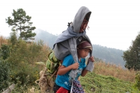Martes 19 de diciembre del 2017. Zinacatan, Chiapas. Los Floreros continúan con el recorrido de recolección de la Flor de Niluyarilo en las comunidades de la región de Los Altos de Chiapas continuando con el regreso hacia Chiapa de Corzo y Villa de íc