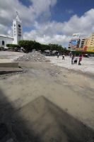 Lunes 22 de agosto, 2011. Remodelación del primer cuadro de Tuxtla.