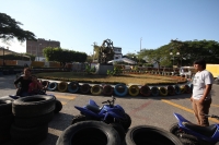 Jueves 29 de diciembre. Parque 5 de mayo convertido en una feria.