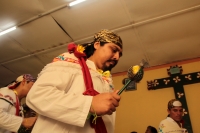 Domingo 24 de diciembre del 2017. Tuxtla Guti�rrez. La danza de los pastores es realizada de manera ceremonial por las familias de la comunidad Zoque acompa�ando el Nacimiento o Bel�n...