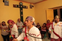 Domingo 24 de diciembre del 2017. Tuxtla Gutiérrez. La danza de los pastores es realizada de manera ceremonial por las familias de la comunidad Zoque acompañando el Nacimiento o Belén...