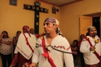 Domingo 24 de diciembre del 2017. Tuxtla Gutiérrez. La danza de los pastores es realizada de manera ceremonial por las familias de la comunidad Zoque acompañando el Nacimiento o Belén...