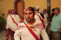 Domingo 24 de diciembre del 2017. Tuxtla Gutiérrez. La danza de los pastores es realizada de manera ceremonial por las familias de la comunidad Zoque acompañando el Nacimiento o Belén...