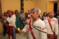 Domingo 24 de diciembre del 2017. Tuxtla Gutiérrez. La danza de los pastores es realizada de manera ceremonial por las familias de la comunidad Zoque acompañando el Nacimiento o Belén...