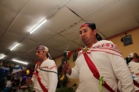 Domingo 24 de diciembre del 2017. Tuxtla Gutiérrez. La danza de los pastores es realizada de manera ceremonial por las familias de la comunidad Zoque acompañando el Nacimiento o Belén...