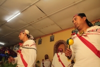 Domingo 24 de diciembre del 2017. Tuxtla Gutiérrez. La danza de los pastores es realizada de manera ceremonial por las familias de la comunidad Zoque acompañando el Nacimiento o Belén...