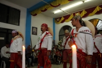 Jueves 22 de diciembre del 2016. Tuxtla Gutiérrez. La danza de los pastores zoques. La comunidad de Zoque realiza el elegante Baile de Pastores, danza que consta de complicados pasos acompañados por los músicos tradicionales en tres grupos de una docena d