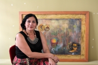 Martes 5 de septiembre del 2017. Tuxtla Gutiérrez. Sortilegio, Perspectivas del Alma es la nueva muestra pictórica que la artista chiapaneca nos obsequia este fin de semana en el Museo de la Ciudad