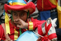 Lunes 11 de julio. Jóvenes copainaltecos realizan la presentación de las danzas tradicionales de la comunidad durante el evento de Patrimonito 2011 organizado por el Comité Raíces de mi Pueblo y el comité del Servicio Voluntario Internacional de la Unesco