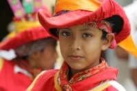 Lunes 11 de julio. Jóvenes copainaltecos realizan la presentación de las danzas tradicionales de la comunidad durante el evento de Patrimonito 2011 organizado por el Comité Raíces de mi Pueblo y el comité del Servicio Voluntario Internacional de la Unesco