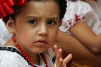 Lunes 11 de julio. Jóvenes copainaltecos realizan la presentación de las danzas tradicionales de la comunidad durante el evento de Patrimonito 2011 organizado por el Comité Raíces de mi Pueblo y el comité del Servicio Voluntario Internacional de la Unesco
