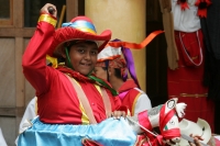 Lunes 11 de julio. Jóvenes copainaltecos realizan la presentación de las danzas tradicionales de la comunidad durante el evento de Patrimonito 2011 organizado por el Comité Raíces de mi Pueblo y el comité del Servicio Voluntario Internacional de la Unesco