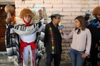Viernes 4 de agosto del 2017. Chiapa de Corzo. Guadalupe Rubisel Gómez Nigenda, quien es el Patrón de los Parachicos en conferencia de prensa hace un severo llamado a la defensa de la corrupción de la imagen del Parachico y defender el uso respetuoso de l