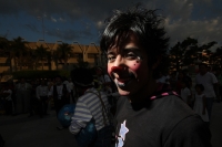 Lunes 20 de febrero del 2012. Encuentro Nacional de Payasos Callejeros. Tuxtla Gutiérrez, Chiapas. Con participantes de varios estados esta noche da inicio la Festival Nacional de Payasos Callejeros donde se reúnen los histriónicos personajes en la plaza 
