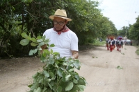 202100801. Tuxtla G. El ritual de Petición de Lluvia se realiza este primer domingo de Agosto; los ejidatarios teraleños  piden a la comunidad Zoque la procesión de las Vírgenes de Copoya