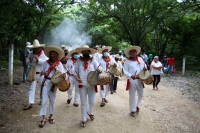 202100801. Tuxtla G. El ritual de Petición de Lluvia se realiza este primer domingo de Agosto; los ejidatarios teraleños  piden a la comunidad Zoque la procesión de las Vírgenes de Copoya