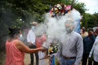 202100801. Tuxtla G. El ritual de Petición de Lluvia se realiza este primer domingo de Agosto; los ejidatarios teraleños  piden a la comunidad Zoque la procesión de las Vírgenes de Copoya