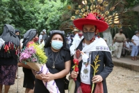 202100801. Tuxtla G. El ritual de Petición de Lluvia se realiza este primer domingo de Agosto; los ejidatarios teraleños  piden a la comunidad Zoque la procesión de las Vírgenes de Copoya