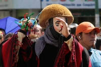 Miércoles 4 de diciembre del 2019. Tuxtla Gutiérrez. Maestra del COBACH despedida por el caso Tony en huelga de hambre en la plaza central de la ciudad