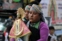 Domingo 10 de diciembre del 2017. Tuxtla Gutiérrez. Los peregrinos de las comunidades indí­genas se preparan para pernoctar para continuar el recorrido a las diferentes iglesias y ermitas de la Virgen de Guadalup