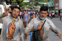 Domingo 10 de diciembre del 2017. Tuxtla Gutiérrez. Los peregrinos de las comunidades indí­genas se preparan para pernoctar para continuar el recorrido a las diferentes iglesias y ermitas de la Virgen de Guadalupe