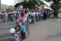Jueves 12 de diciembre del 2019. Tuxtla Gutiérrez. Peregrinos durante la procesión de la Virgen de Guadalupe
